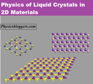 Physics of Liquid Crystals in 2-D Materials